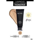 Luminous Moisturizing Spf 15 Nemlendirici Etkili Parlak Bitişli Fondöten - 04 Sand