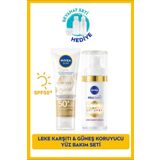 Luminous630 Güneş Koruyucu Yüz Kremi 40ml, Leke Karşıtı Cilt Bakım Serumu 30ml, Seyahat Seti Hediye