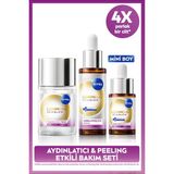 Luminous630 Skin Glow Anında Aydınlatıcı Serum Seti ve Peeling Etkili Tonik 100ml, Eşit Cilt Tonu
