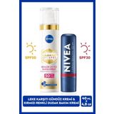 Luminous630 Thiamidol Etkili Leke Karşıtı Gündüz Kremi 40ml ve Kırmızı Renkli Dudak Bakım Kremi4,8gr