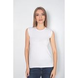 Luminur Kadın Sıfır Kol Siyah Beyaz Badi Body - S - M