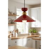 Luminzo Sefona Bohem Metal Eskitme Aksesuar Bordo Metal Sarkıt 30 cm Avize Yemek Masası Üstü Salon Aydınlatma - 1