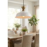 Luminzo Yeliza Bohem Metal Eskitme Aksesuar Beyaz Metal Sarkıt 35 cm Avize Yemek Masası Üstü Salon Aydınlatma - 1