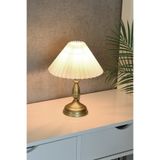 LUMINZO Zebra Modern Tasarım Eskitme Metal Abajur Şık Dekoratif Masa Lambası