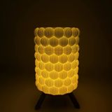 Lumipetal 3D Baskı Led Abajur | Dekoratif Gece Lambası | Modern Ortam Işığı | Şık Tasarım Masa Lamba
