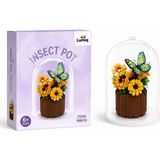Lumiq Toys Çiçek Saksı Fanus LEGO Seti 199 Pcs - Kahverengi - Sarı