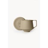 Lumière Beige Kupa Tabaklı – Limoges Fransız Porseleni, 300 ml