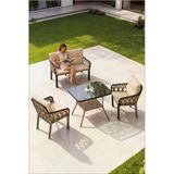 LUMİS GARDEN NEVA RATTAN BAHÇE TAKIMI 2+1+1 +MASA