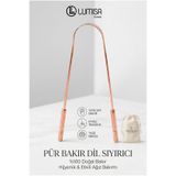 Lumisa Home Dil Kazıma Çubuğu %100 Bakır Dil Temizleme Aparatı Temizleyici Kazıyıcı Sıyırıcı