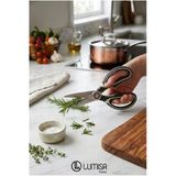 Lumisa Home LM-4208 Pro-Cut Paslanmaz Çelik Çok Amaçlı Mutfak Makası – Ergonomik Saplı