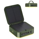 LumiSun Solar Lantern - 2'si 1 arada Kamp Fener ve Telefon Şarj Cihazı - Katlanabilir, Solar veya Type-C ile Şarj Edilebilir, 1000LM, 5200mAh, 5 Işık Modu, IPX4 Su Geçirmez - Çadır Işıkları (Yeşil)