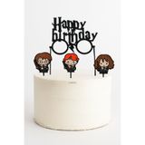 lumix3d Harry Potter Temalı Doğum Günü Pasta Süsü - 4 Parça
