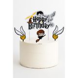 lumix3d Harry Potter Temalı Happy Birthday Pasta Süsü 4’lü Set