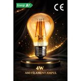 Lumıxa 4 W A60 Led Filament Ampul E 27 Dekoratif Vintage Aydınlatma