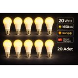 Lumixa Enerji 20 Adet 10 Watt 810 Lm Günışığı Renk Ampul - Günışığı - Beyaz