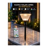 LUMIXA ENERJİ 30 W AYAKLI GÜNEŞ ENERJİLİ SOLAR APLİK (UZAKTAN KUMANDALI)(BEYAZ-GÜNIŞIĞI-GÜN BEYAZI-RGB)