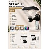Lumixa Enerji 30 W Set Üstü Güneş Enerjili Solar Aplik Modelleri - L DUVAR TİPİ