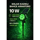 Lumixa Enerji Güneş-Solar Enerjili * 10 W Yüksek Işık *çim Armetür *yeşil Renk - ÇOK RENKLİ