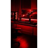 Lumixa Enerji Mutfak Dolabı Tezgah Üstü ve Ev Dekarasyon Için 5 Metre Şerit LED Işık Trafo Anahtarlı Tak Çalıştır Kablo - Kırmızı - 1 ADET ARAPUARLI KABLO+ TRAFO(5 AMPER)