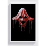 Lumiyo Korku Temalı Kanlı Maske Tasarımlı Çerçeveli Poster - Dekoratif Duvar Sanatı