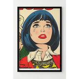 Lumiyo Modern Pop Art Ağlayan Kadın Çerçeveli Poster - Retro Duvar Dekoru