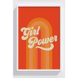 Lumiyo Retro Tarzlı Girl Power Çerçeveli Dekoratif Poster