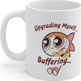 Lumiyo Upgrading Myself Coffee Mug - Komik Hediye Kupa | Ofis Arkadaşına Harika Hediye