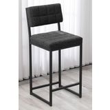 Lumodi Mobilya Retro Bar Sandalyesi Ada Mutfak Sandalyesi Bar Taburesi Mutfak Sandalyesi 65 cm - Füme