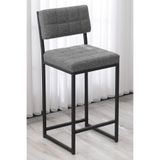 Lumodi Mobilya Retro Bar Sandalyesi Ada Mutfak Sandalyesi Bar Taburesi Mutfak Sandalyesi 65 cm - Gri