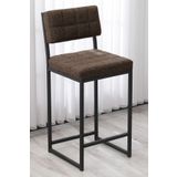 Lumodi Mobilya Retro Bar Sandalyesi Ada Mutfak Sandalyesi Bar Taburesi Mutfak Sandalyesi 65 cm - Kahve