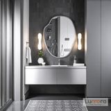 Lumora Mirror Design Doravia Gümüş Boyalı Mdf Çerçeveli Dekoratif Ayna - 70 x 53