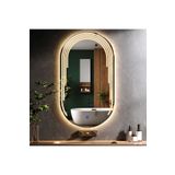 lumora mirror design Eloura Günışığı Led'li Lazer Kumlamalı Lavabo & Banyo Aynası (Dokunmatik Sensörlü)