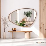 Lumora Mirror Design Luce Modern Bronz Boyalı Mdf Çerçeveli Dekoratif Ayna - 100 x 65
