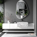 Lumora Mirror Design Nelyos Beyaz Boyalı Mdf Çerçeveli Dekoratif Ayna - 100 x 65