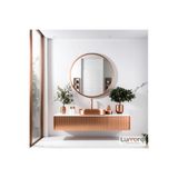 lumora mirror design Swirl Modern Bronz Boyalı MDF Çerçeveli Dekoratif Ayna