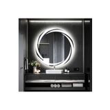 lumora mirror design Whirilwind Beyaz Led'li Lazer Kumlamalı Lavabo & Banyo Aynası (Dokunmatik Sensörlü)