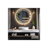 lumora mirror design Zenith Günışığı Led'li Lazer Kumlamalı Lavabo & Banyo Aynası (Dokunmatik Sensörlü)