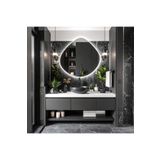lumora mirror design Zynor Beyaz Led'li Lazer Kumlamalı Lavabo & Banyo Aynası (Dokunmatik Sensörlü)