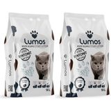 Lumos Aktif Karbonlu Bentonit Kedi Kumu 10 Lt X2 Topaklaşan Koku Kontrolü Sağlayan İnce Taneli
