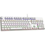 Lumos USB Aydınlatmalı Full Anti-Ghosting Mekanik Gaming Oyuncu Klavye Beyaz Red Switch