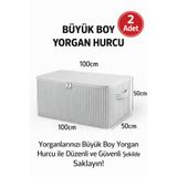Lumtex Home Textile 2 - Adet ANTRASİT Çizgili Maxi Büyük Boy Yastık, Yorgan , Döşek Hurcu Desenli 100X50