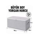 Lumtex Home Textile 3 Adet Üst Kalite Maxi Büyük Boy Yastık, Yorgan , Döşek Hurcu 100X50