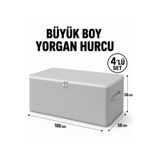 Lumtex Home Textile 4 Adet Üst Kalite Maxi Büyük Boy Yastık, Yorgan , Döşek Hurcu 100X50