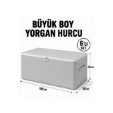 Lumtex Home Textile 6 Adet Üst Kalite Maxi Büyük Boy Yastık, Yorgan , Döşek Hurcu 100X50