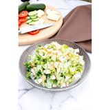 Luna Cam Salata Kasesi 30 cm – Salata Tabağı Sunum Kasesi - 750 ml