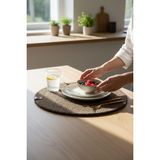 Luna Cucina Jüt Amerikan Servis Kahverengi 28 cm - 28 x 28 cm