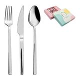 Luna Cucina Lia 18 Parça Çatal-Kaşık-Bıçak Takımı - Gümüş