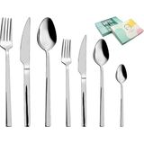Luna Cucina Lia 42 Parça Çatal-Kaşık-Bıçak Takımı - Gümüş
