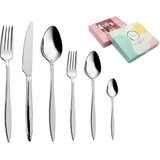 Luna Cucina Lorena 36 Parça Çatal-Kaşık-Bıçak Takımı - Gümüş