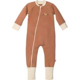 Luna Di Cotone 1.0 Tog %100 Organik Pamuklu Uyku Tulumu - Moka - 1 - 2 Yaş